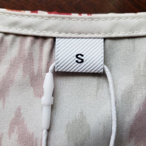 NWT Ikat Print V Neck 3/4 Bell Sleeve  Sheath Dress Size SmallUn - Picture 6 of 7